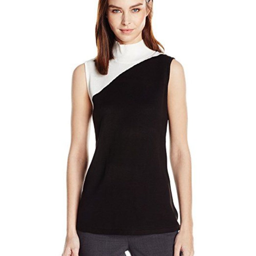 Calvin Klein Colorblock mockneck Top